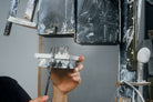Artist Michael Sherrill using the Zipper Bridge and Dies in a North Star Extruder
